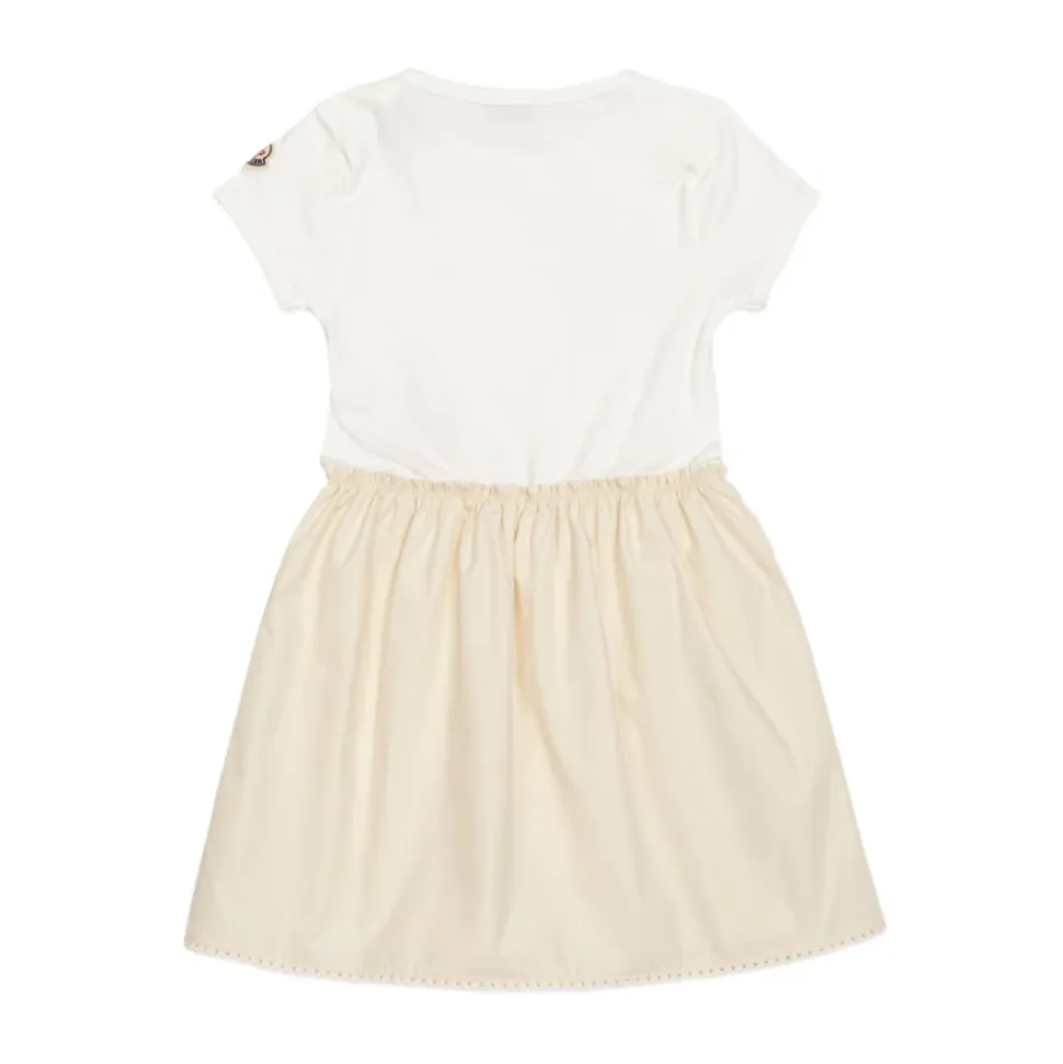 Embroidered Flower Cotton Blend Dress