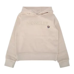 Embroidered Tonal Logo Cotton Hoodie