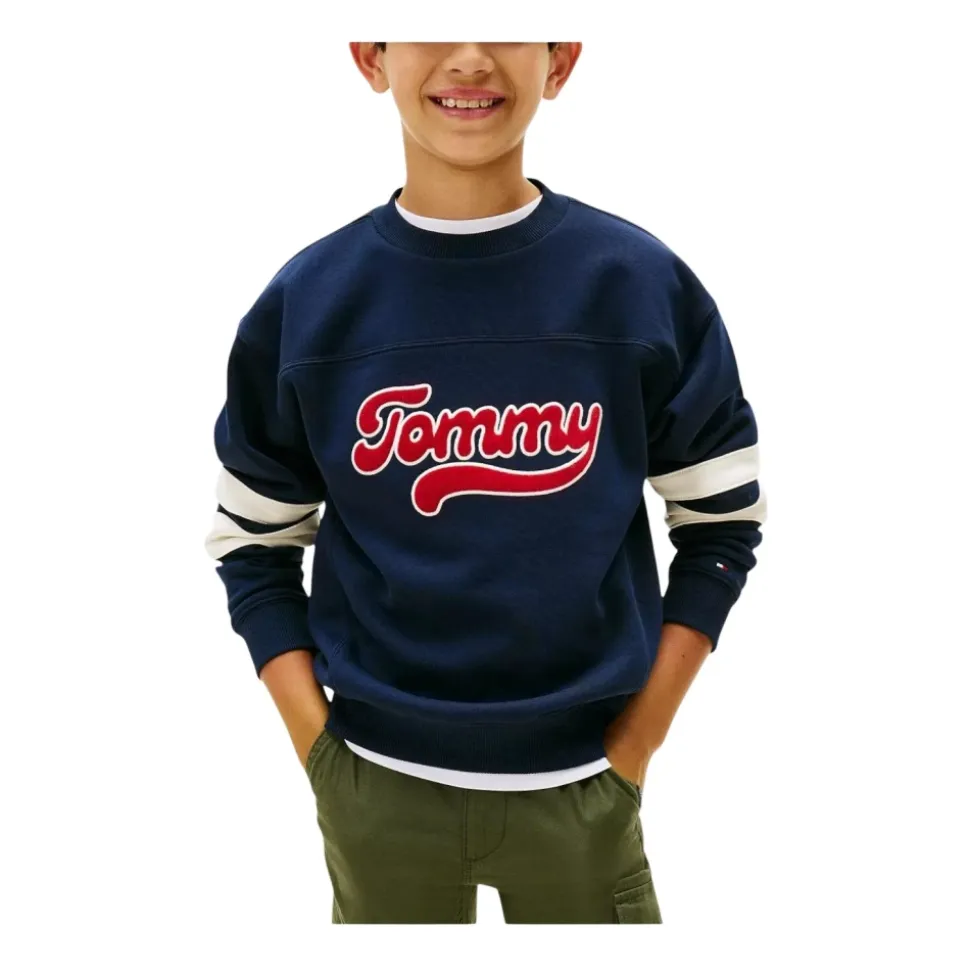 Fargeblokk Sweatshirt for Barn