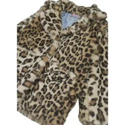 Faux-fur animalier jakke