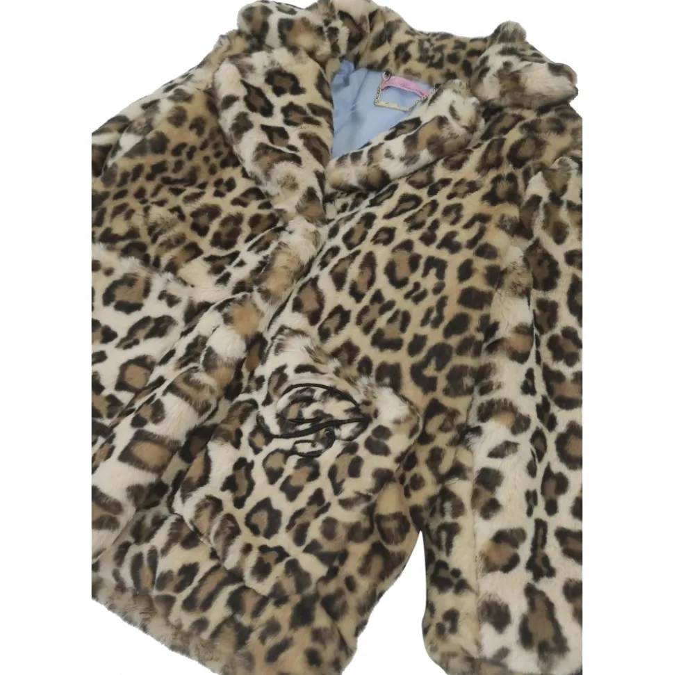 Faux-fur animalier jakke