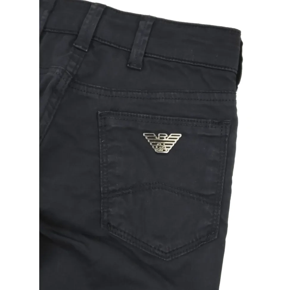 Five-pocket bukser med metallogoer