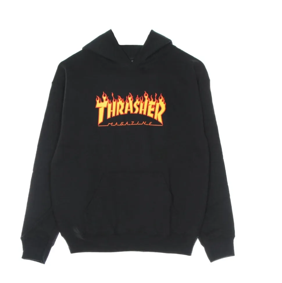Flame Hood Sweatshirt Svart/Gul