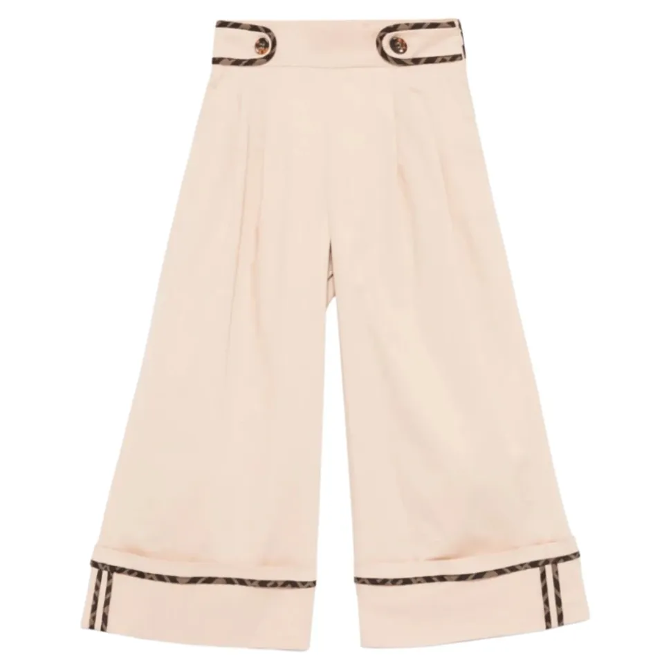 Flared Cuffed Trousers
