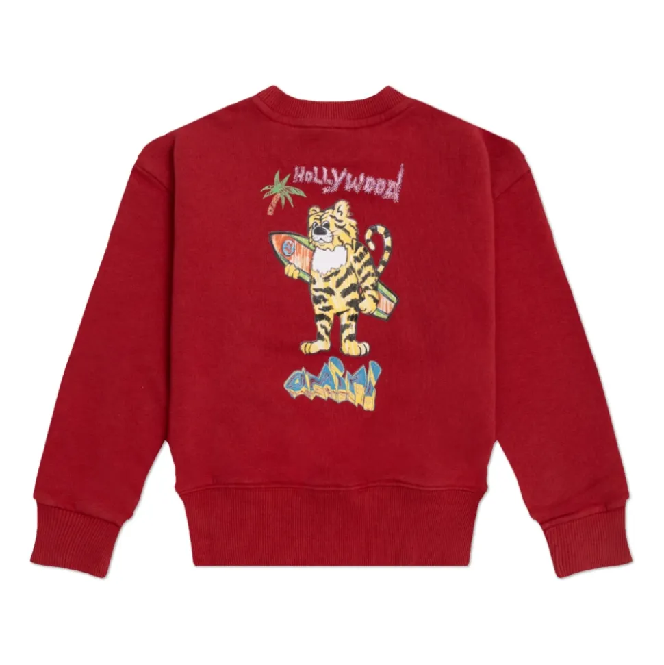 Flerfarget Sweatshirt med Trykk