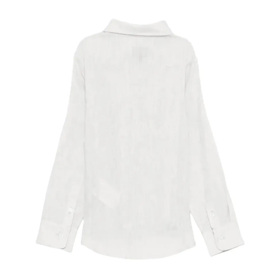 French-collar Langermet Skjorte