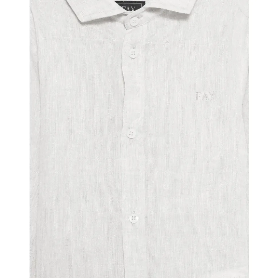 French-collar Langermet Skjorte