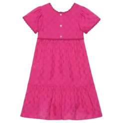 Fuksia Stjernebrodert Kjole