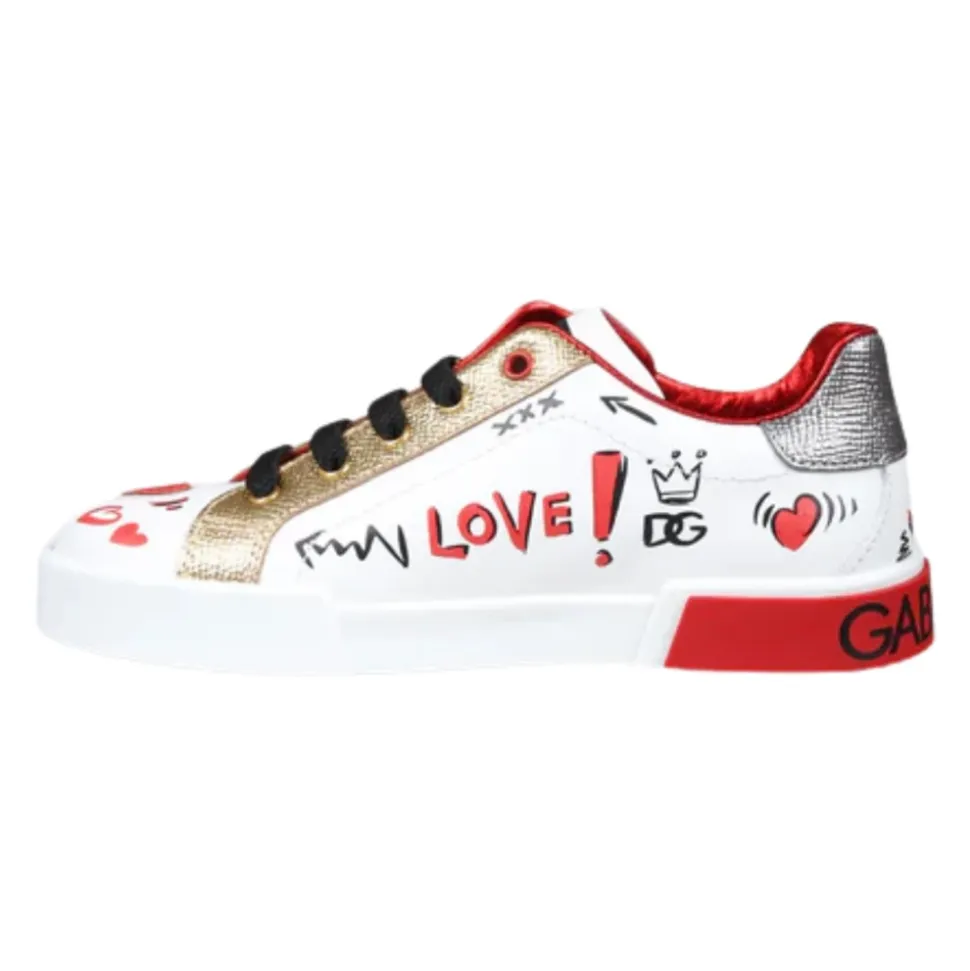 Graffiti Print Gem Sneakers