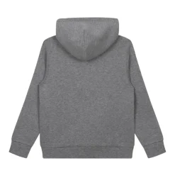 Grå Logo Print Hoodie