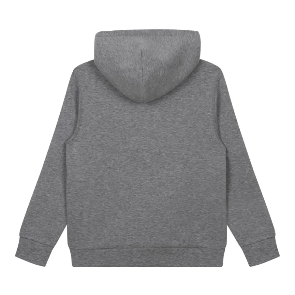 Grå Logo Print Hoodie