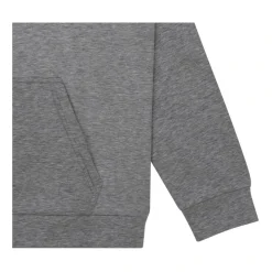 Grå Logo Print Hoodie