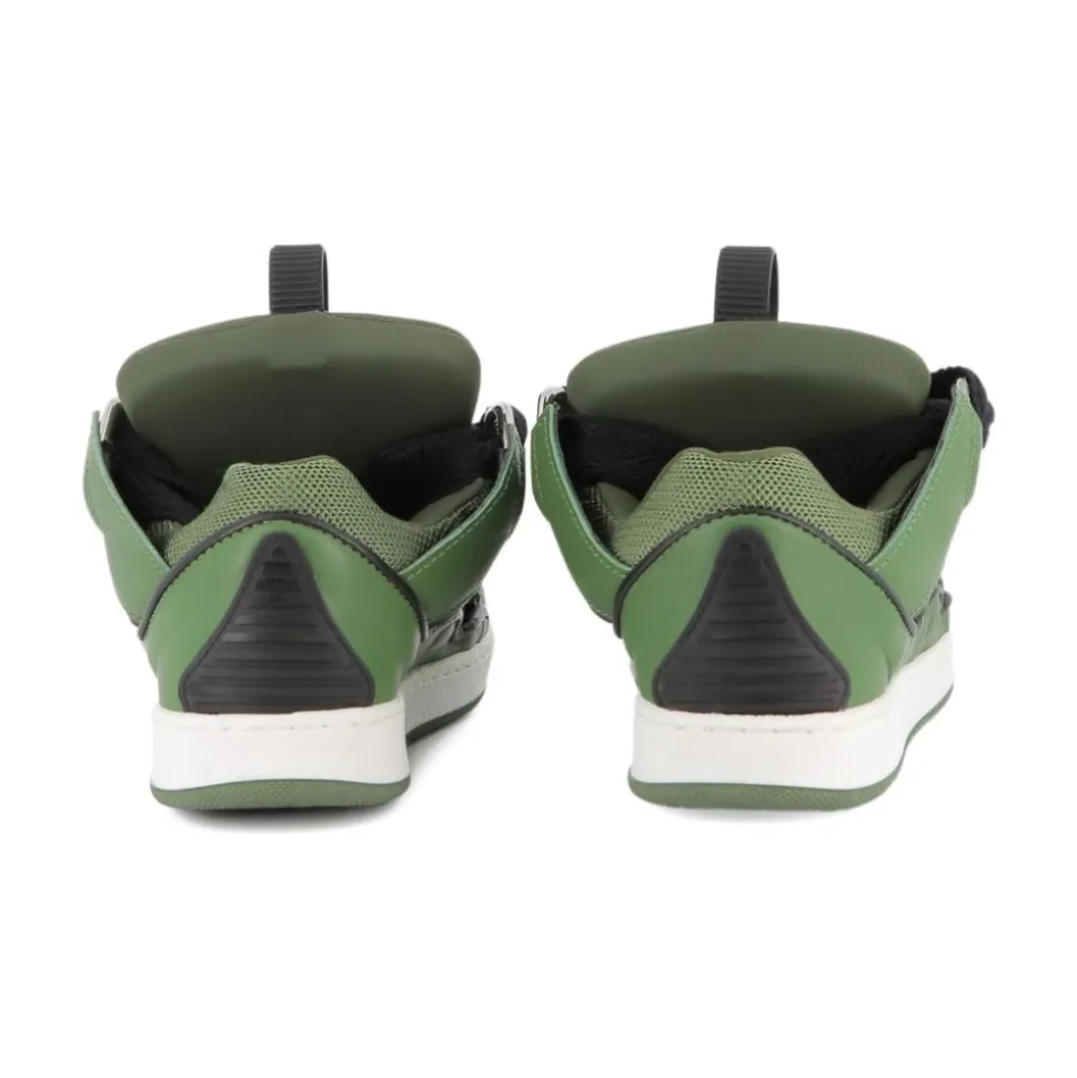 Grønne Sneakers med Snøring
