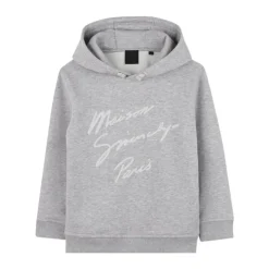 Grå Sweatshirt Stilig Avslappet Slitasje