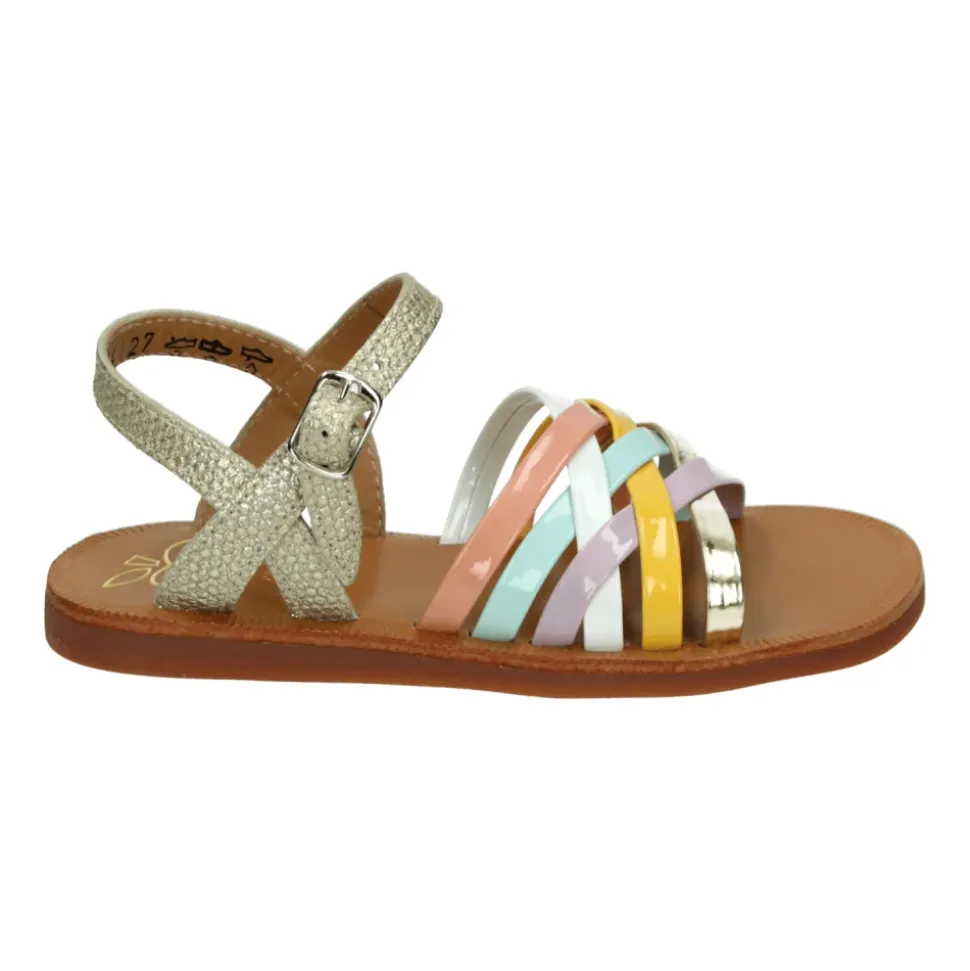 Gull Lux Sandaler med Gummisåle