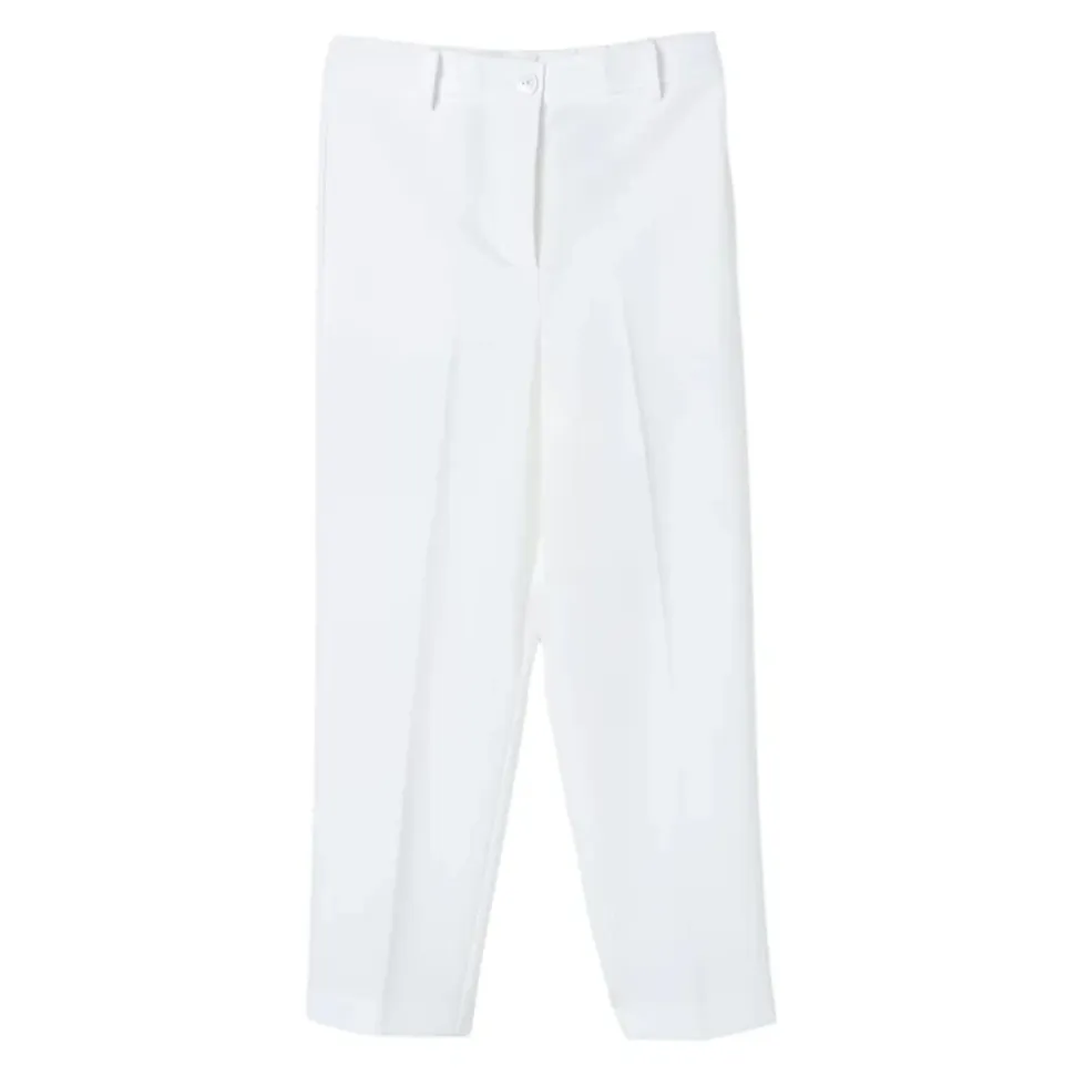 High-Waist Pleated Trousers