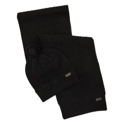 Honeycomb Knit Beanie & Scarf Set
