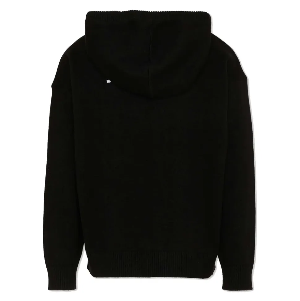Hooded Knit Sweatshirt