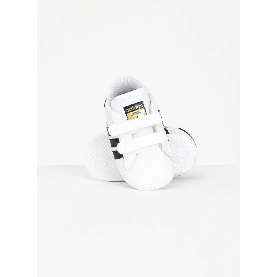 Hvite Baby Sneakers med Kontrastdetaljer