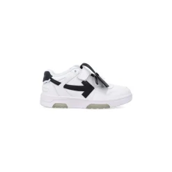 Hvite Lær Sneakers med Touch-Stropp