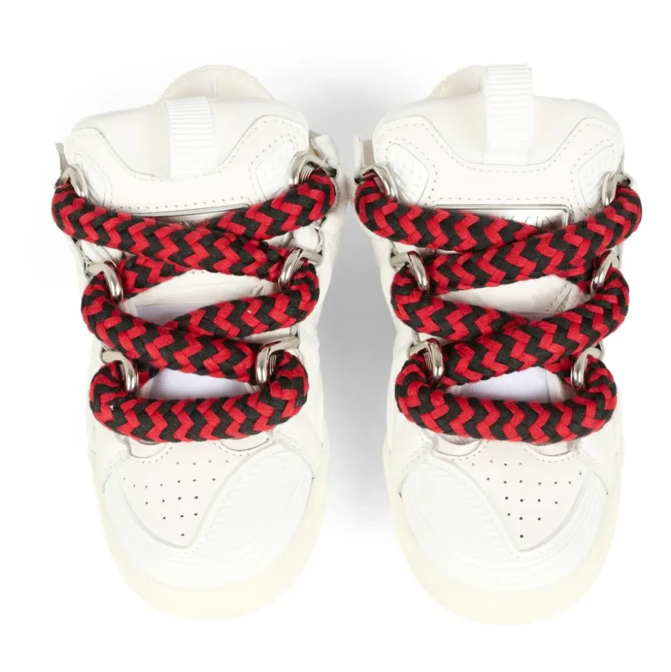Hvite Slange Sneakers