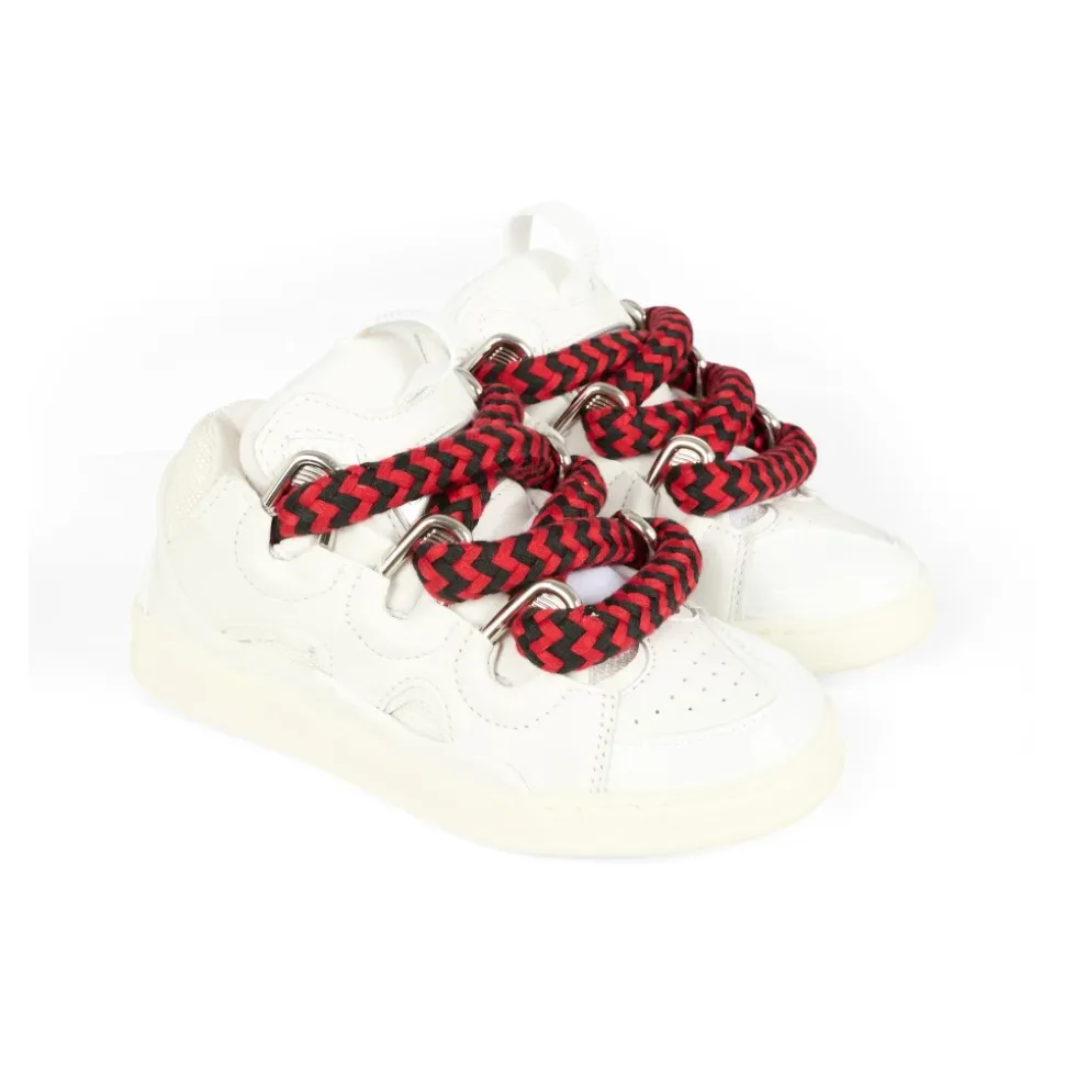 Hvite Slange Sneakers
