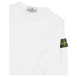 Hvit genser med logodetalj