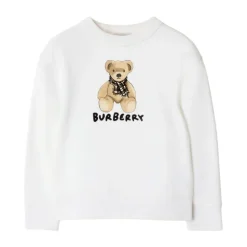 Hvit Logo Print Crew Neck T-skjorte