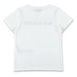 Hvit Logo T-skjorte med Web Print