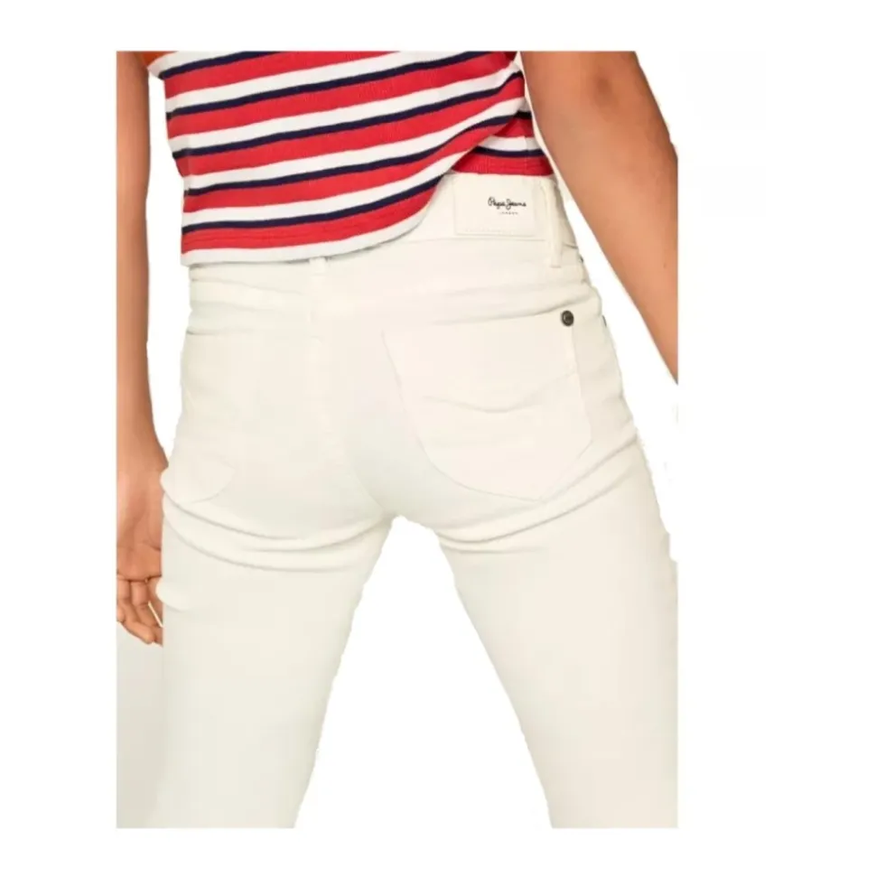 Hvit Skinny Pixlette Denim Jeans