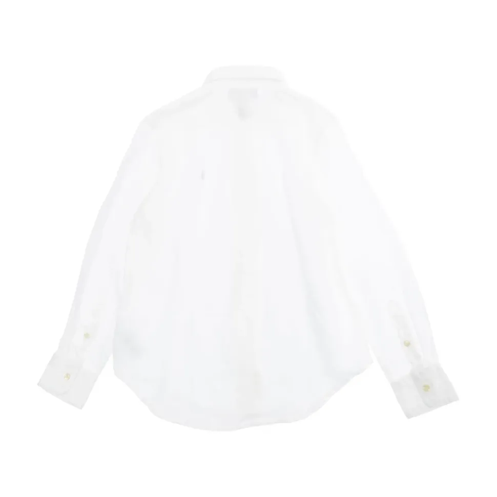Hvit Skjorte med Pony Logo Brodert