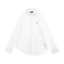 Hvit Skjorte med Pony Logo Brodert