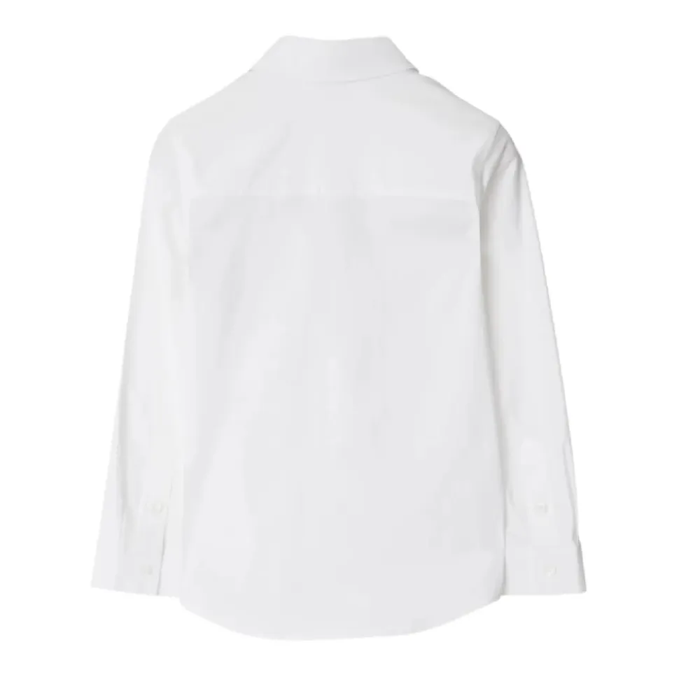 Hvit Split Design Junior Skjorte