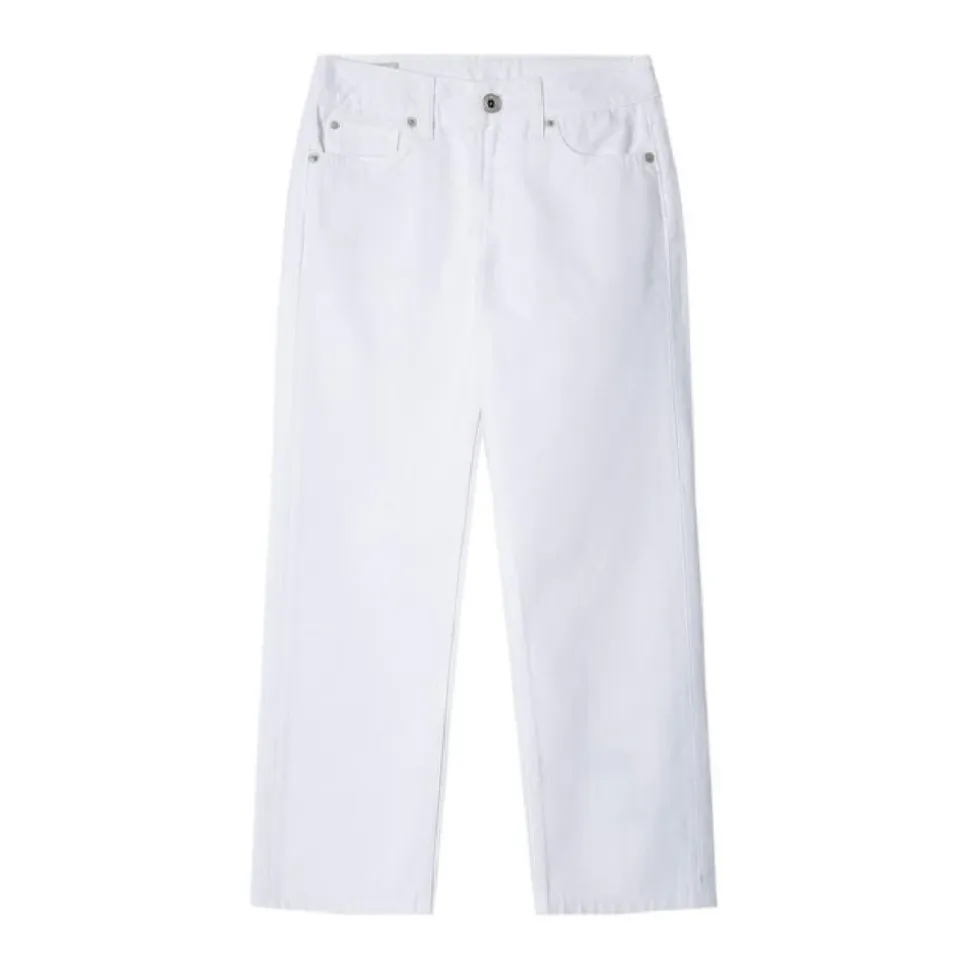 Hvit Straight Jeans
