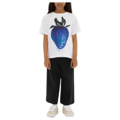 Hvit T-skjorte med Front Print