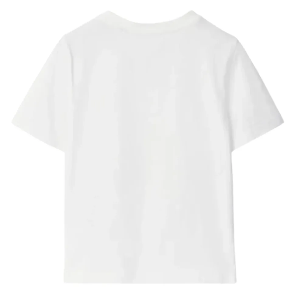 Hvit T-skjorte med Front Print