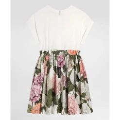 Hydrangea-print Jerseykjole