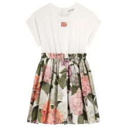 Hydrangea-print Jerseykjole