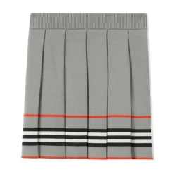 Icon Stripe Strikket Plisséskjørt