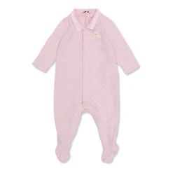 Jacquard Cotton-Piqué Sleepsuit