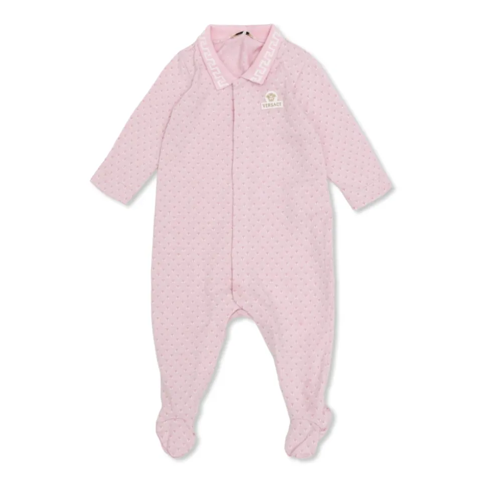 Jacquard Cotton-Piqué Sleepsuit
