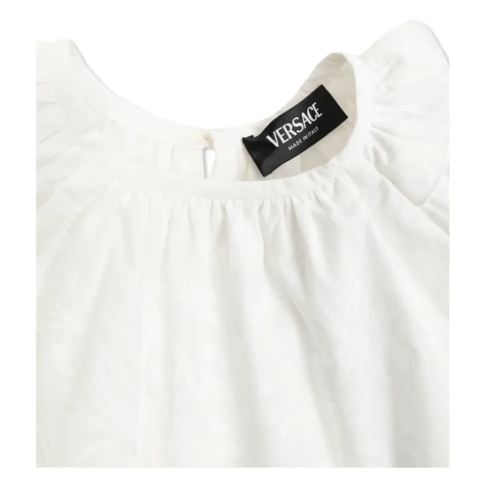 Jacquard Cotton-Poplin Kjolesett