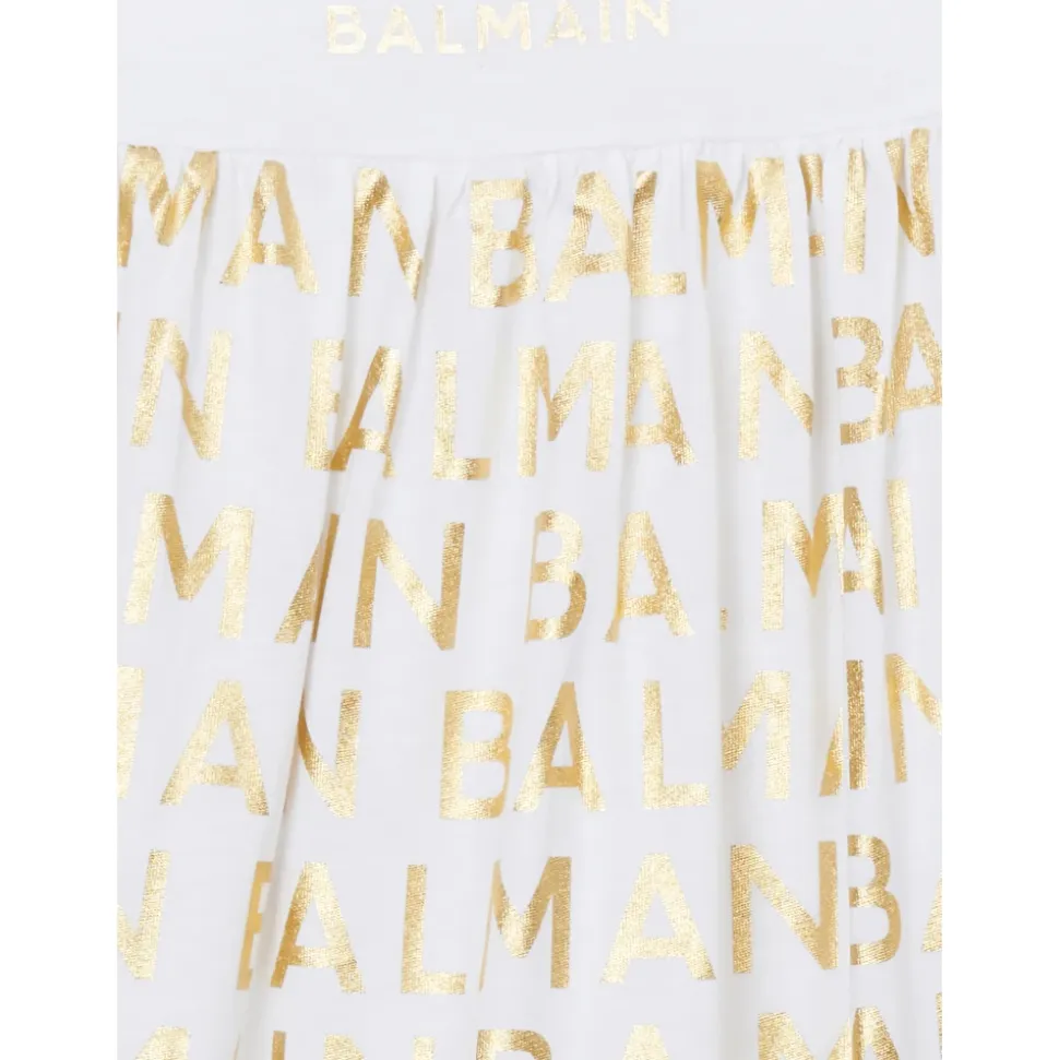 Jacquard Logo-Motif Romper & Beanie Sett