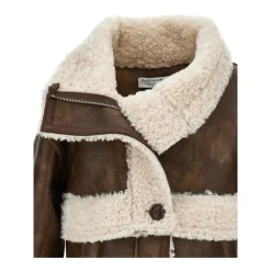 Jakke med shearling-detaljer
