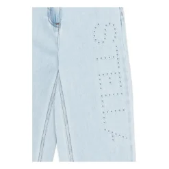 Jeans med brodert logo
