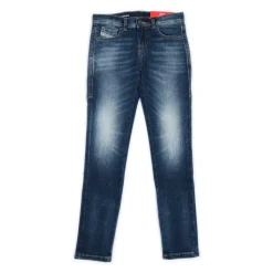 Jeans med falmet effekt