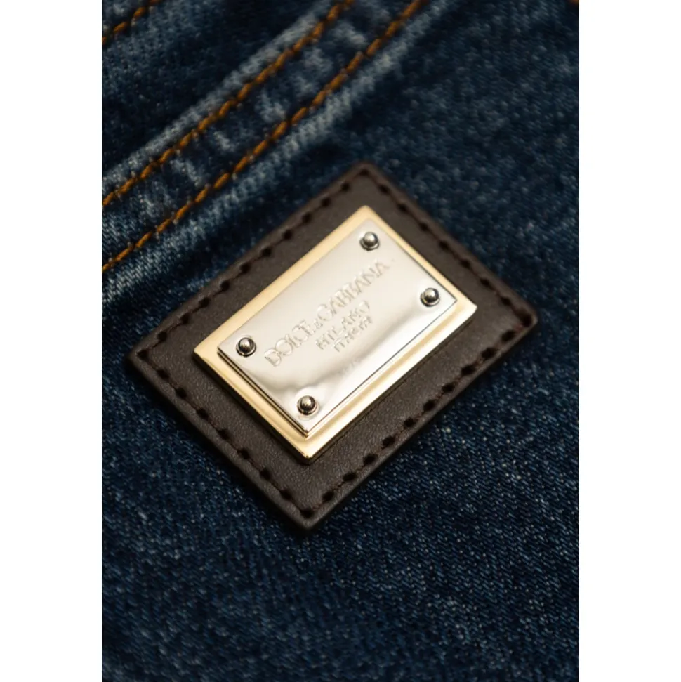 Jeans med logo