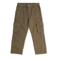 Jeans med logolapp