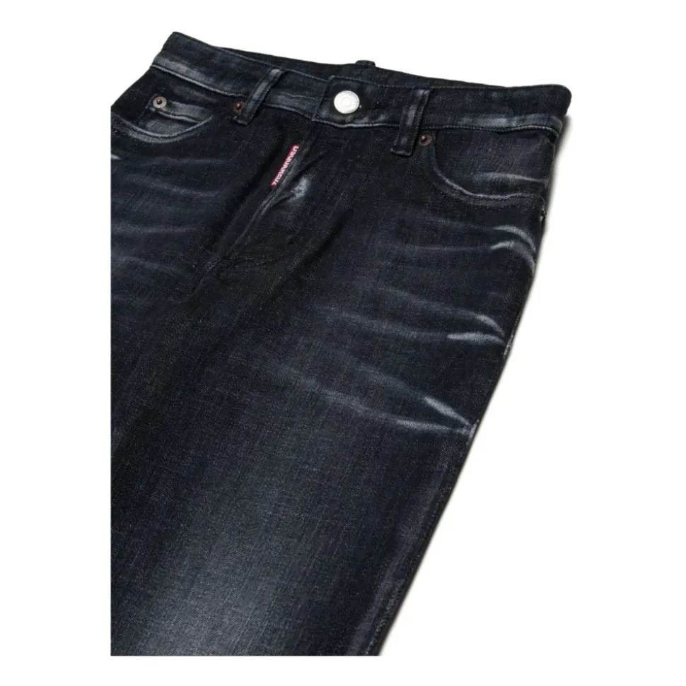 Jeans med slitt effekt