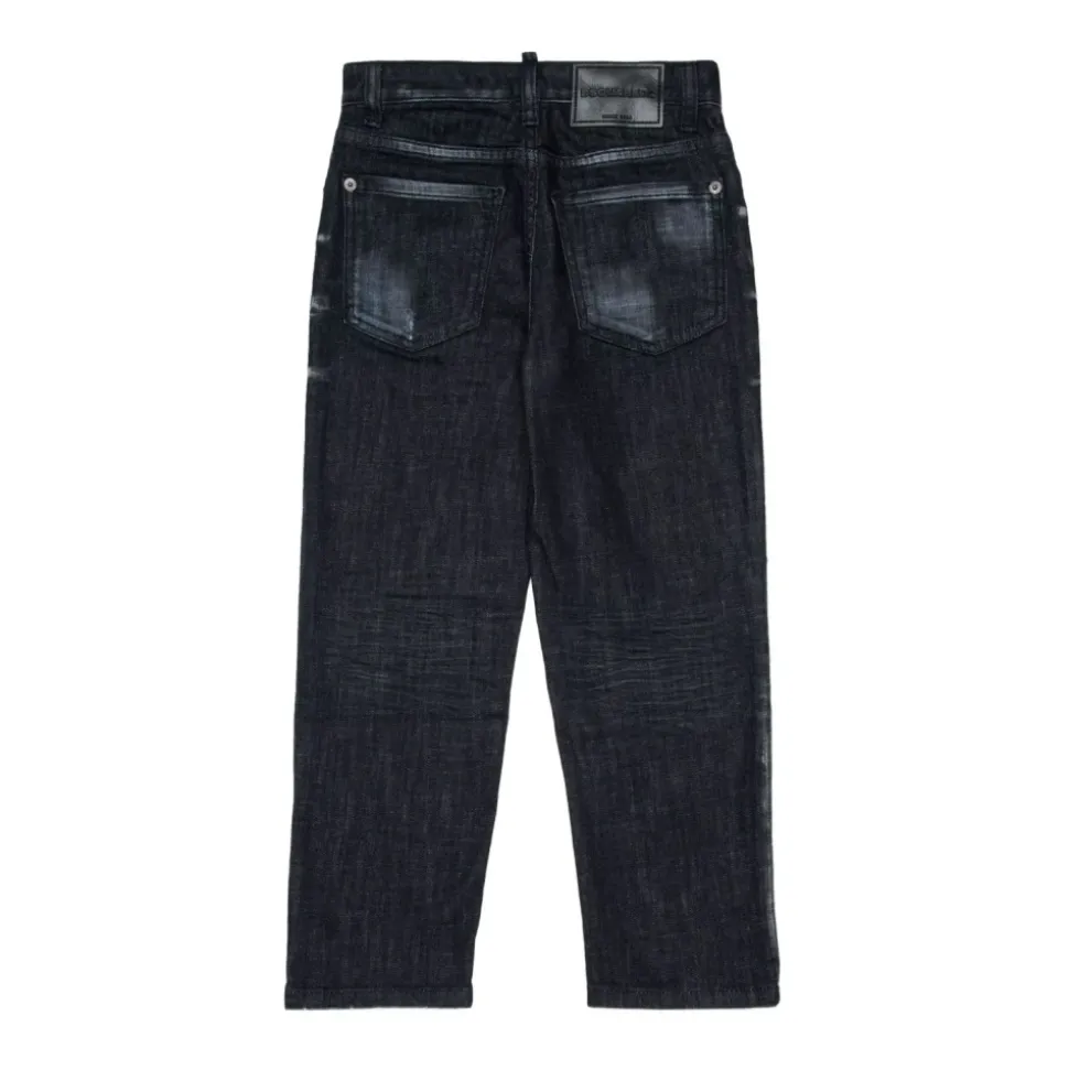 Jeans med slitt effekt